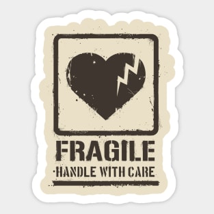 Fragile Heart Sticker